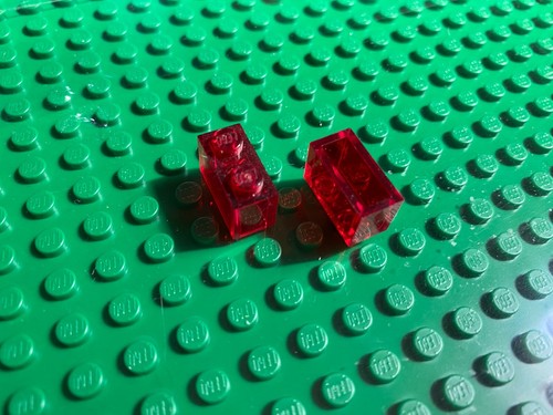 Lego 1x2 trasparente - lego,