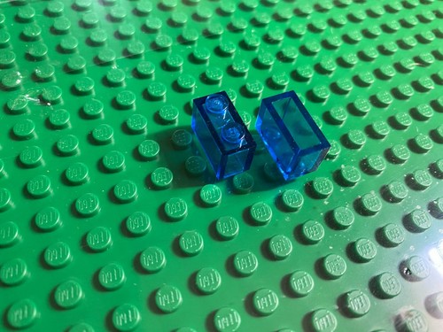 Lego 1x2 trasparente - (3004),