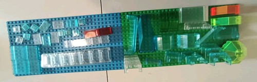 Lego lotto pezzi trasparenti - lotto, trasparenti/