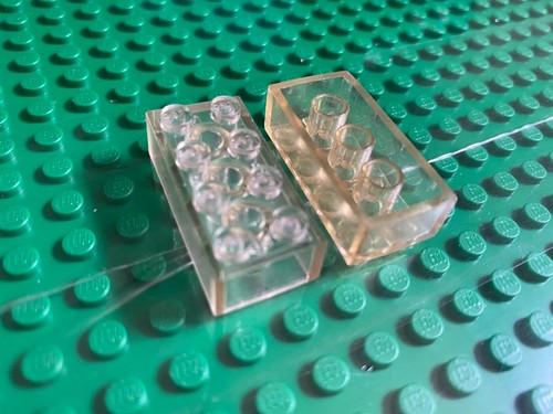 Lego 2x4 trasparente - lego, (3001)