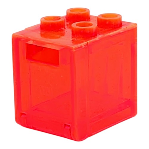 Contenitore lego arancione - contenitore,